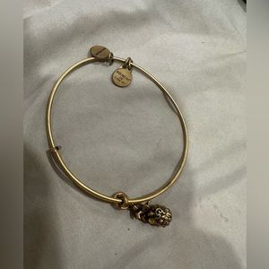 Alex & Ani Gold Pineapple Swarovski Crystal Bangle